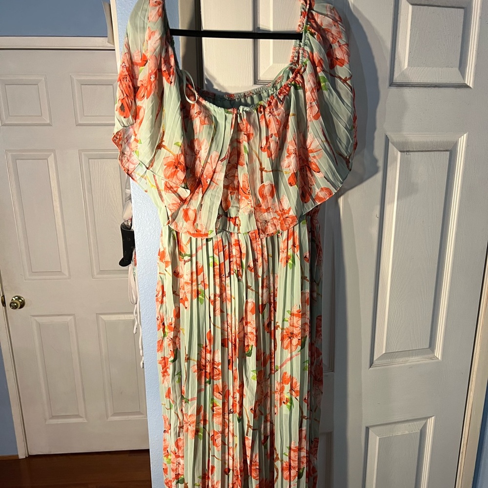 Match in heaven pleated - mint coral